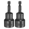 sourcing map 2Pcs 1/4" Hex Shank 18mm Magnetic Hex Socket