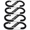 ALPLAKE ® - Pack of 4 Material Carabiners, Double Carabiner,