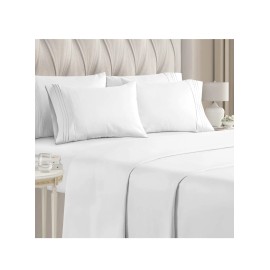 Elegant Comfort 6-Piece 1500 Thread Count Egyptian Quality Sheet Set Twin Size.