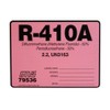 Color Coded Refrigerant ID Labels, Compatible Replacement for Genetron AZ-20