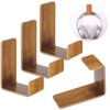 Weewooday 4 Pieces Headphone Hanger Holder Desk Adhesive Headphone Hook