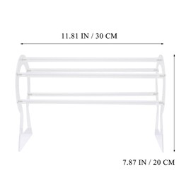 ULTECHNOVO Headband Display Stand Headband Holder Jewelry Holder Stand Accessories for Teen Girls Baby Headband Organizer Hair Accessories Organizer Headband Storage Necklace Acrylic Hook up