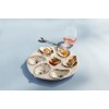 Mud Pie Oyster Server Set; server 10 1/2" dia |