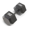 Marcy 90lb Cast Iron Hex Dumbbell, Single, IV-2090, Black, 90lbs