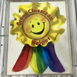 Creative Teaching Press CTP VTG Award Stickers “Smiling Ribbon Rewards” Creative Teaching Press CTP Rainbow