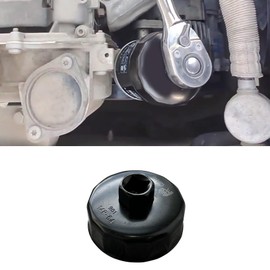 HEVLE Oil Filter Wrench, Heavy Duty Oil Filter Removal Tool, 64.3mm 14 Slots Oil Filter Cap Wrench Tool Compatible with Toyota, Lexus, RAV4, Camry, Tundra, Highlander, Sienna, Cruiser, Tacoma