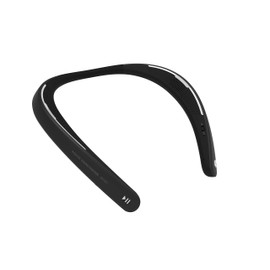 Sharp AN-SS1(BK) Aquos Sound Partner Wireless Neckband Headphones/Wearable Speakers with 14hr Playback, Call Answering, Voice Assistant - Black 181mm x 181mm x 16mm