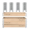 8" Pallet Collar Hinges 4PCS - Stackable and Collapsible for
