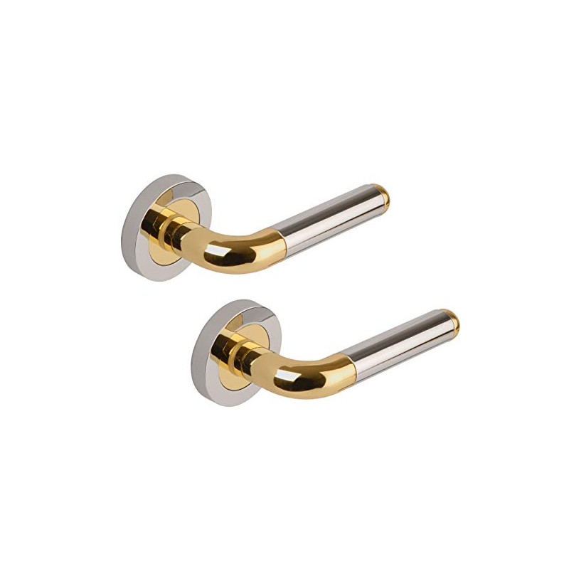 Excel DH3630 Orbit Passage Door Handles on Round Rose, Duel