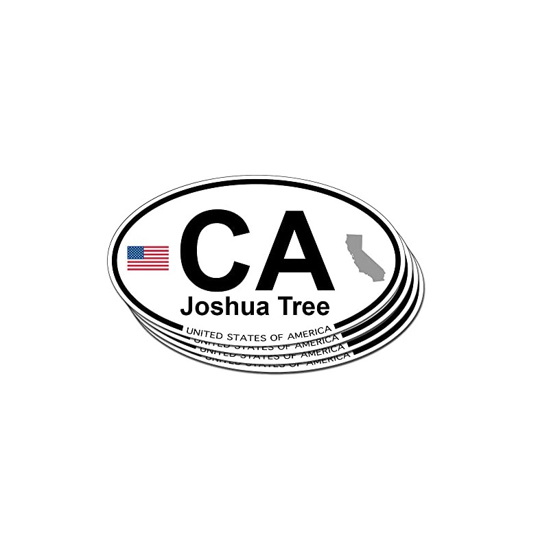 Joshua-Tree, California Oval Sticker - 4 Pack