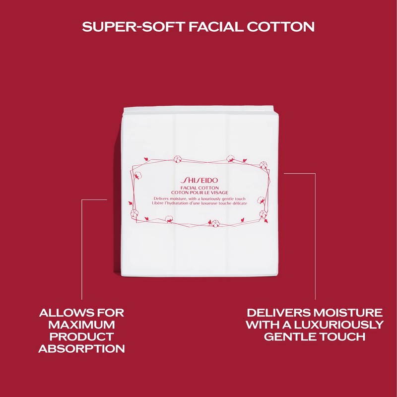 Shiseido Facial Cotton Pads - Includes 165 Squares - for