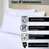 Funky Gadgets Pillow Cases 4 Pack White 200 Thread Count