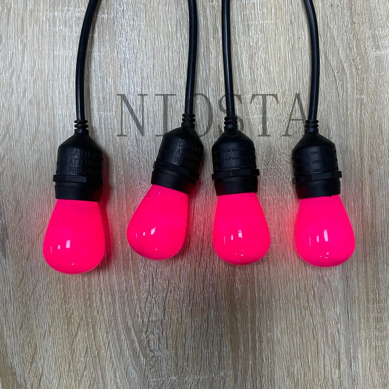 NIOSTA S14 Replacement Incandescent Bulbs, 15 Count Ceramic Purple, 11W