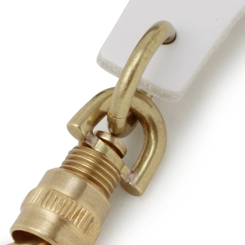 IL BISONTE Key Chain, Key Ring, Leather, Genuine Leather, Cowhide