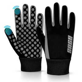 SAGA SPORTS Kids thermal gloves | Water Resistance, Touchscreen-Compatible with Reflector Logo | Warm Anti-Slip for Outdoor Activities age 4-12| Durable and Machine Washable