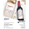 Avery Arched Wine Labels with Sure Feed for Laser Printers,