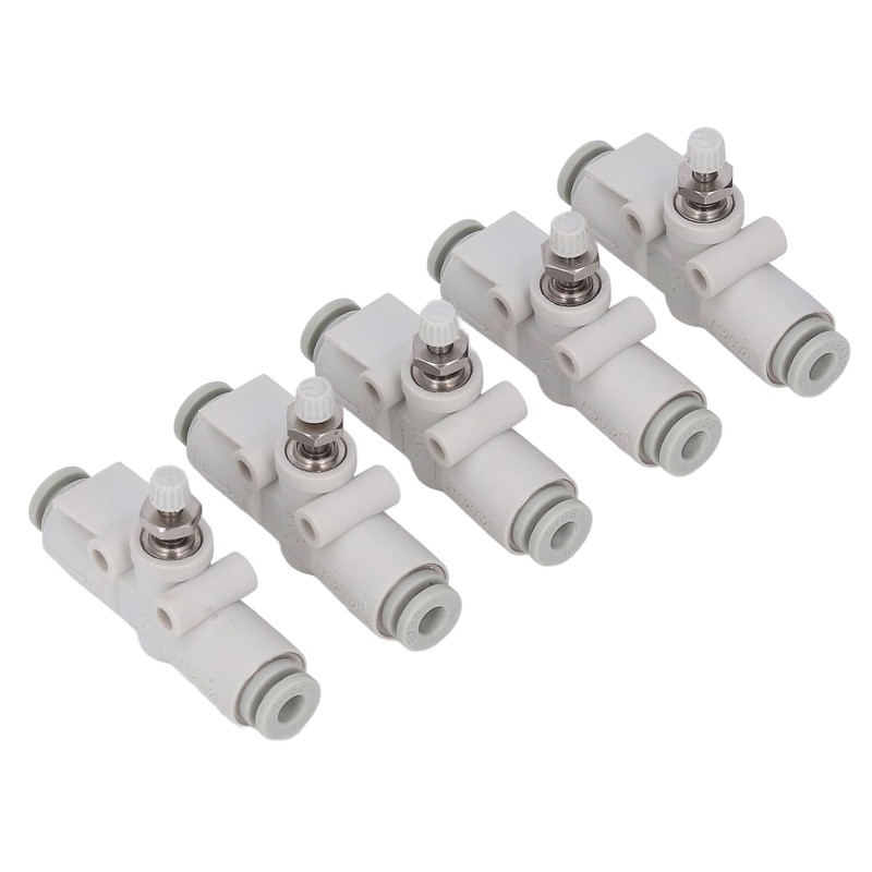 5PCS Throttle Valve Straight Through PVC Regulating Valve Pneumatic Fittings