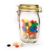 50Pcs Mason Jar Pattern Food Storage Bag Reusable Portable Stand