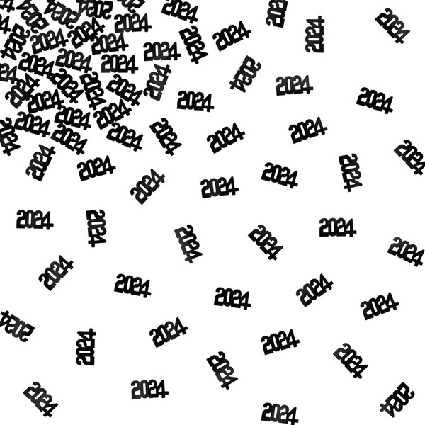 2024 Confetti 1.8 Ounces/750PCS Silver Graduation Decorations Class of 2024