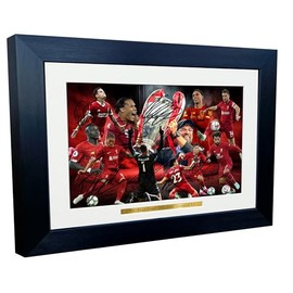 A4 Signed Liverpool THE KLOPP YEARS Mo Salah Mane Diaz Nunez Coutinho Henderson Van Dijk Alexander-Arnold Becker Firmino Jurgen Autograph Frame Signature Autographed Photograph Picture Football Soccer