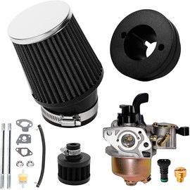 Carburetor Air Filter Adapter Kit for Monster Mega Moto MMB80 MMB105, Coleman B100 RB100 105cc, Motovox MBX10 Baja DB30 97cc Orxyearth Dirt Kids Mini Bike Lifan 80cc MMK80 Go Kart Black
