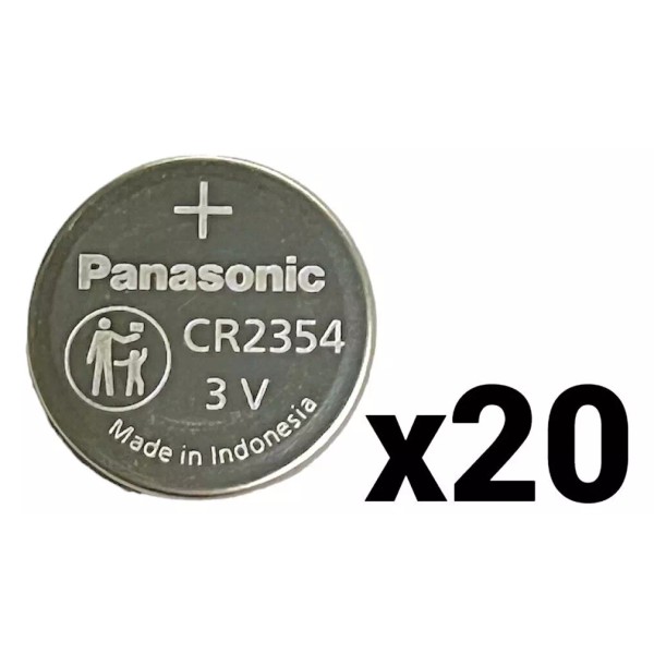 Panasonic 20 TWENTY PANASONIC CR2354 BULK CR 2354 3V LITHIUM