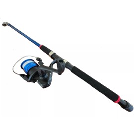 Unbranded TELESCOPIC 6ft SPINNING ROD AND REEL COMBO SET  FISHING ROD