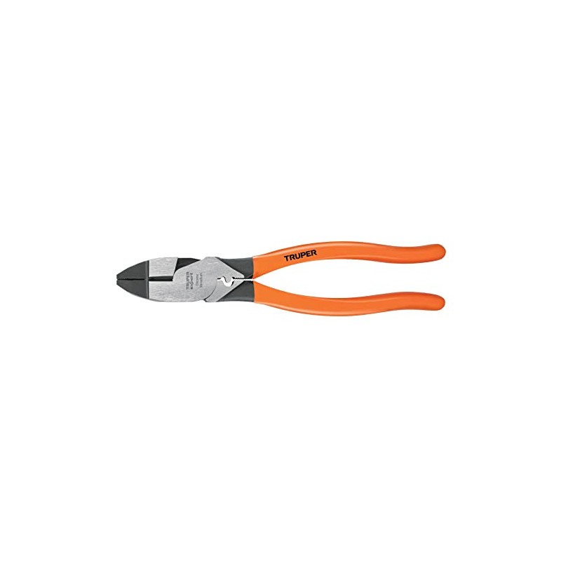 Truper Expert T210-9X Pinza para electricista 9" con ponchador de