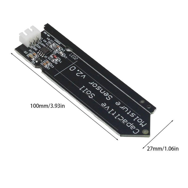 YFUSET Capacitive Soil Moisture Sensor Corrosion Resistant 3-Pin Module DC3.3V-5V