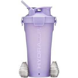 Hydra Cup - 32oz DualShaker Pro | Shaker Bottle Unlocked | Be Prepared & Save Time | Protein & Preworkout 2-in-1 | Dual Wire Whisk Blenders | Carry Loop (Purple, 32 ounce)