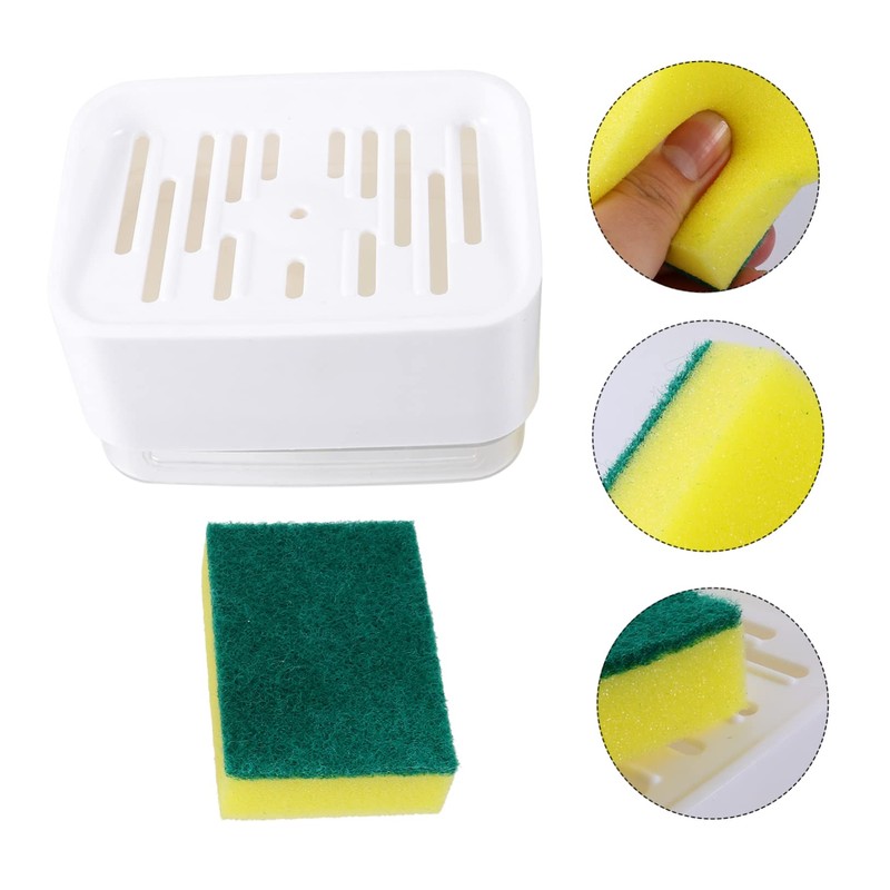 VICASKY 1 Set Dishwashing Soap Holder Press Soap Dispenser with