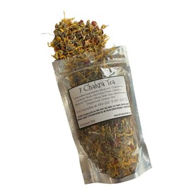 Reiki Charged 7 Chakra Balancing Tea Wildcrafted Loose Leaf Dried Herbs Shaman Lucid Dreaming Sleep Calming Relaxing 2 oz bag LARGE SIZE
