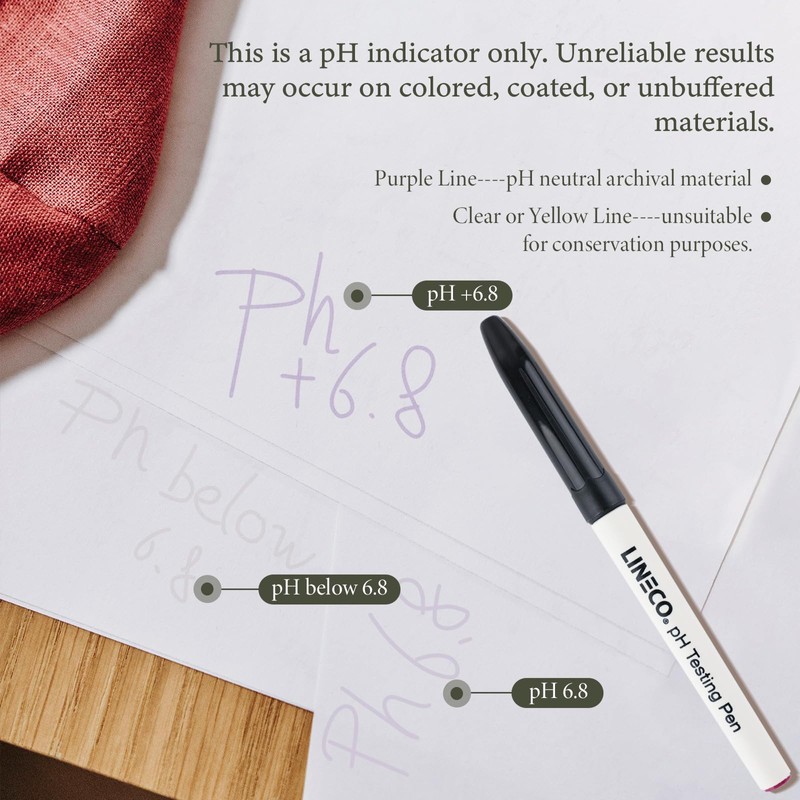 Lineco pH Testing Pen for Paper or Paperboard Products.