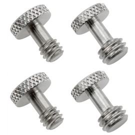 Dookoe 3/8 Inch and 1/4 Inch Camera Quick Release Screws Tripod Screws Adapters Connectors DSLR Camera Accessories -4PCS