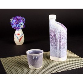 ヤマ庄陶器 信楽焼 イオンボトル綾 (ブルーベリー) Ion-m2