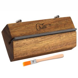 Fret End Beveling & Dressing File - 35/90 Degree Tool-Free Installation Luthier Tool for Guitar & Bass - Duel-Textured High-Carbon Steel - iLuiz