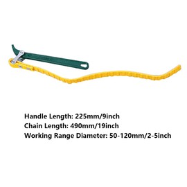 SEIWEI Gurtbandschlüssel, 12 Zoll Ölfilterband Schraubenschlüssel, verstellbarer Gurt Ölfilterband Ölfilterband Öffner Schraubenschlüssel Werkzeug zum Ersetzen von Wasserölfilter Schwimmbadanschluss