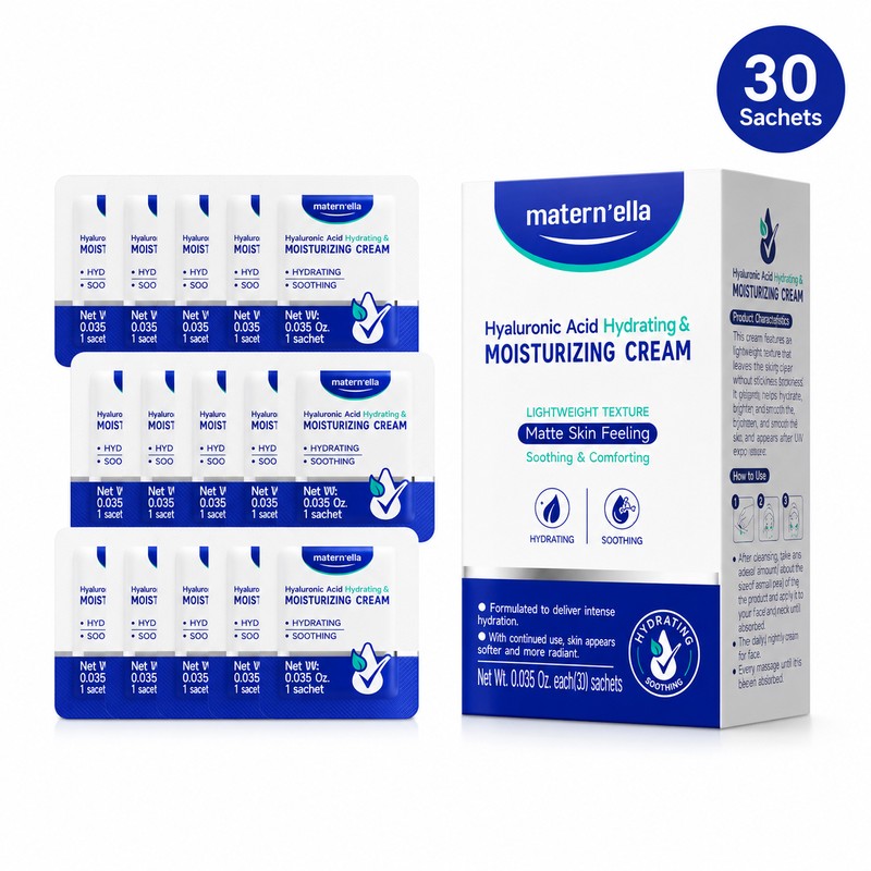 Hyaluronic Acid Moisturizer Sachets for Daily Hydration – Travel Size