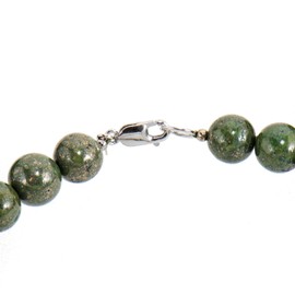 Yvesse Gemstone Necklace for Women with Lobster Clasp, 925 Sterling Silver, Silver