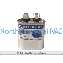 Fits Climatek Climatek Motor Run Capacitor 7.5 uF MFD 440 Volt Oval Fits Carrier HC91CA004