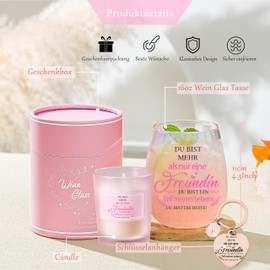 Geschenke Für Freundin Frauen Weingläser Personalisierte Geschenke Für Beste Freundin Geschenke Weinglas Geburtstagsgeschenk Für Frauen Dankeschön Geschenke Freundschaftsgeschenke Weihnachten 480ml