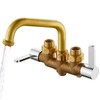 Aolemi Laundry Utility Sink Faucet Wall Mounted Laundry Tub Faucet