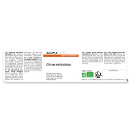 Organic Green Mandarin Essential Oil - 10ml - 100% Pure, Ecocert Certified Organic - Best Therapeutic Grade Essential Oil - Aroma Labs
