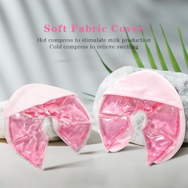 Breast Therapy Ice Packs Hot Cold 2 Pack Gel Pads for Breastfeeding Relief