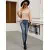 SENFURE Womens Soft Sweaters Casual Long Sleeve Thick Sweater Turtleneck