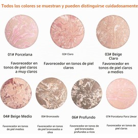 Base de maquillaje en polvo horneado, correctora y con control de grasa