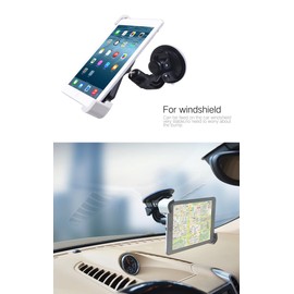 K-S-Trade Car Mount for Lenovo Smart Tab M8 (3rd Gen) W Windscreen Holder for Tablets Compatible with Lenovo Smart Tab M8 (3rd Gen) with Google Assistant LTE Car Tablet Suction Cup Mount