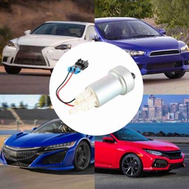 Acouto Bomba de combustible, kit de instalación y bomba de de aleación de aluminio 450LPH para E85 RACING F90000274 apto para CRX/CR ‑ V/para bomba de