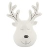 Mr Crimbo White Rudolph Reindeer Head Christmas Ornament Novelty Ceramic
