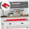 NOLITOY Christmas Style Table Runner Elegant Xmas Decorative Tablecloth for